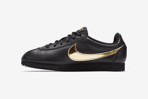 Nike Cortez QS Black Metallic Gold (4)