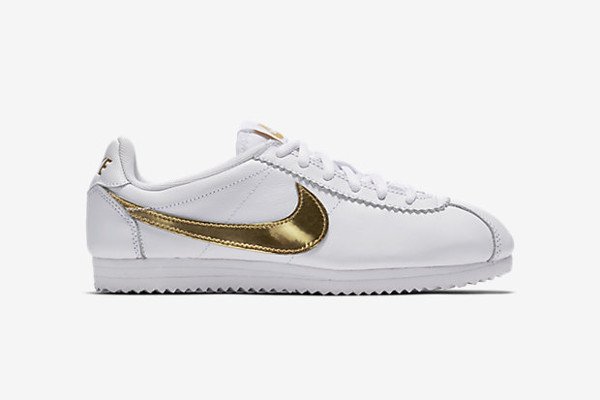 Nike Cortez QS White Metallic Gold (2)