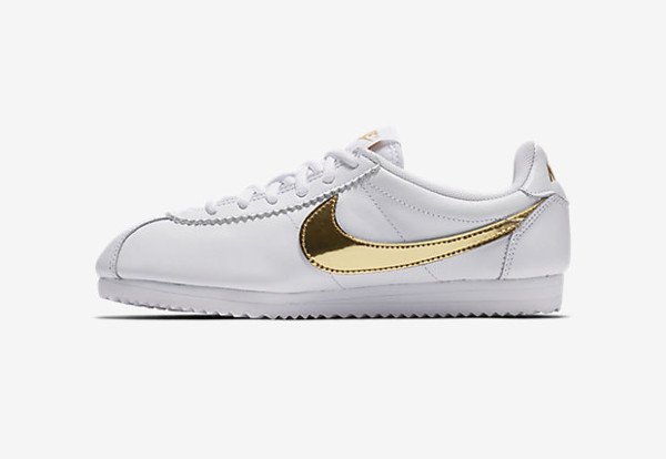 Nike Cortez QS White Metallic Gold (3)