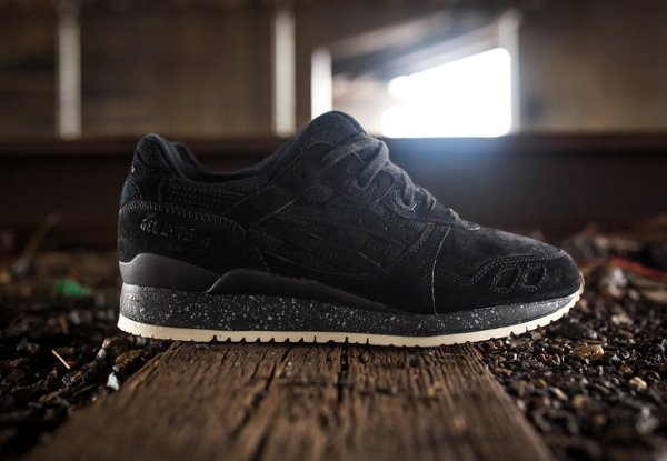 Reigning Champ x Asics Gel-Lyte 3 Black pas cher (1)