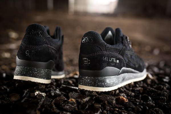 Reigning Champ x Asics Gel-Lyte 3 Black pas cher (2)