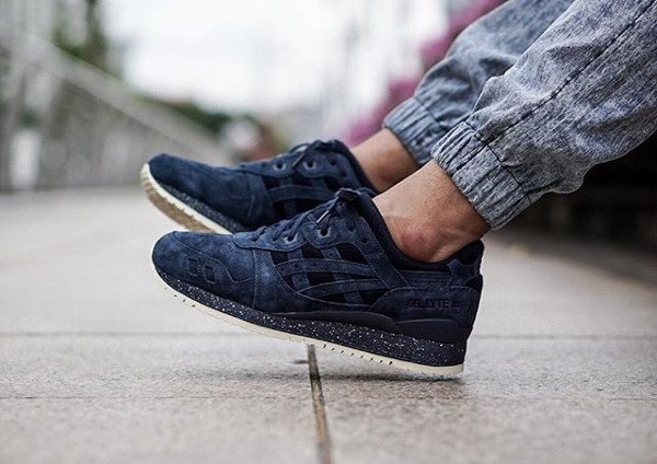 Reigning Champ x Asics Gel-Lyte 3 Navy pas cher (4)