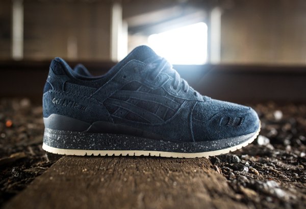 Reigning Champ x Asics Gel-Lyte 3 Navy pas cher