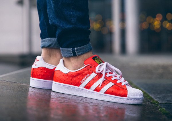 acheter Adidas Superstar Animal White Red Gold pas cher (1)