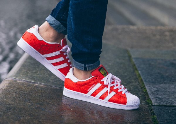 acheter Adidas Superstar Animal White Red Gold pas cher (2)