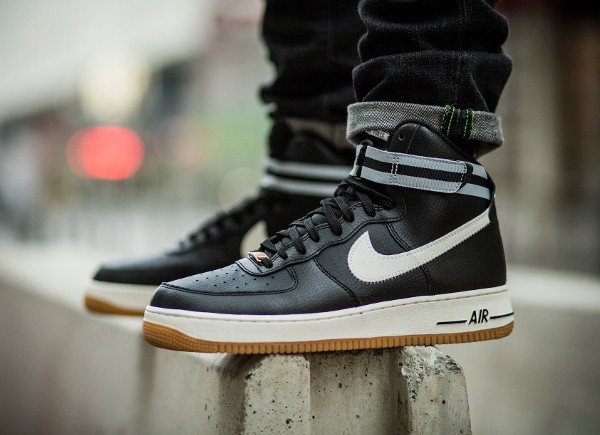 acheter Nike Air Force 1 High 07 Black Wolf Grey Gum pas cher