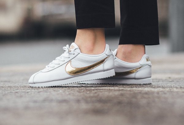 acheter Nike Cortez QS White Gold Swoosh pas cher (1)