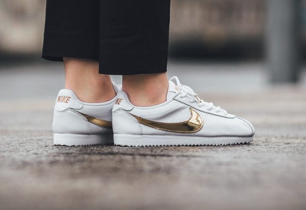 acheter Nike Cortez QS White Gold Swoosh pas cher (3)