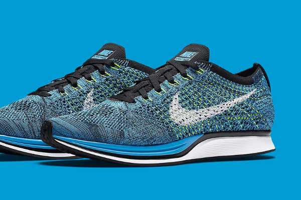 nike flyknit racer blue cactus