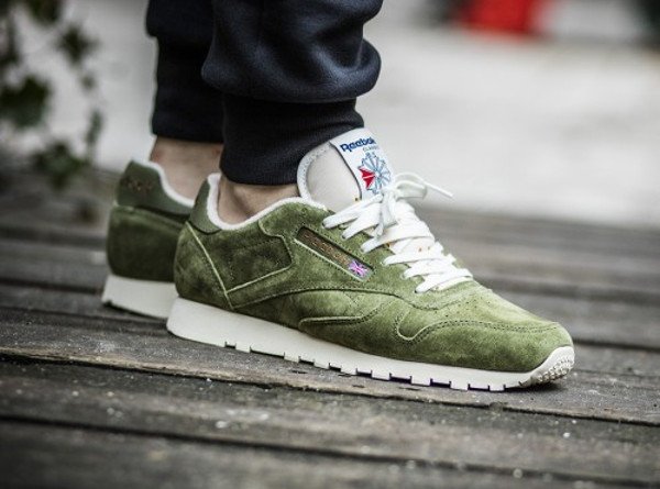 acheter Reebok Classic Leather Clean UJ Canopy Green pas cher (1)
