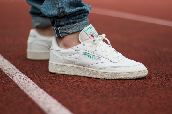 reebok club c 85 blanche et verte