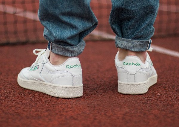 acheter Reebok Club C 85 Vintage OG White Green 2016 pas cher (2)