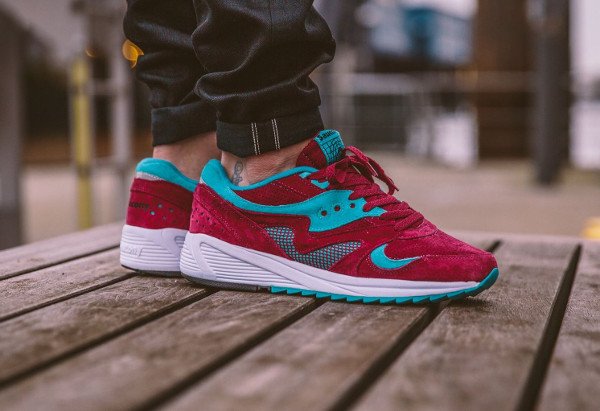 acheter Saucony Grid 8000 Premium Jersey Merlot pas cher (1)