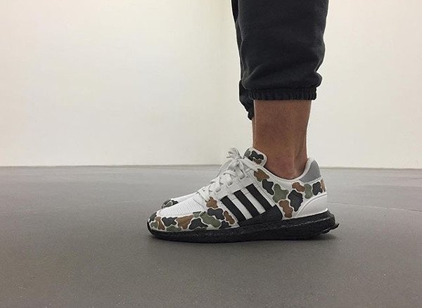 Adidas EQT Support Black Boost Camouflage @eartothestreet (modèle customisé)