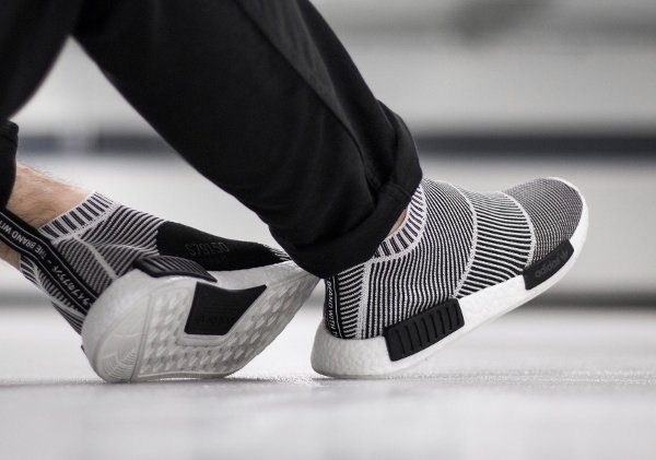 Adidas NMD CS1 City Sock PK Slip On Black White (2)