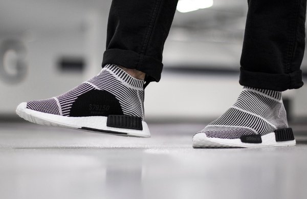 Adidas NMD CS1 City Sock PK Slip On Black White (4)