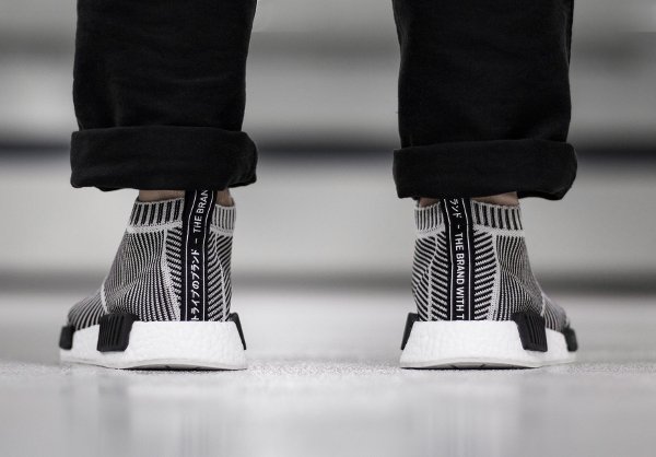 Adidas NMD CS1 City Sock PK Slip On Black White (5)