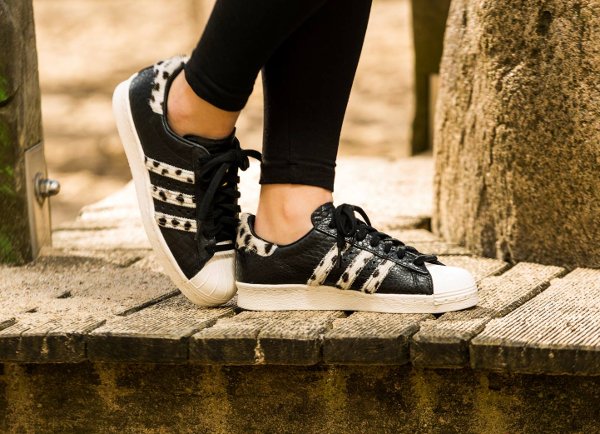 Adidas Superstar 80s Animal Croc Leopard Core Black femme (2)