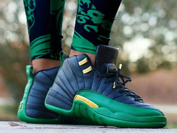 Air Jordan 12 Ray Allen (modèle customisé) - @thatevansgrl (1)