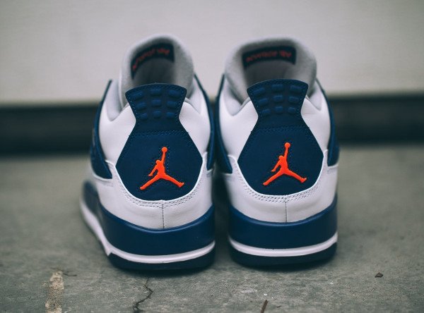 Air Jordan 4 Retro White Hyper Orange Deep Royal (3)