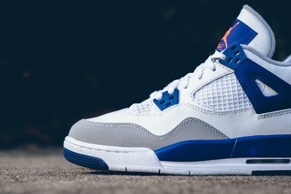 Air Jordan 4 Retro White Hyper Orange Deep Royal (6)