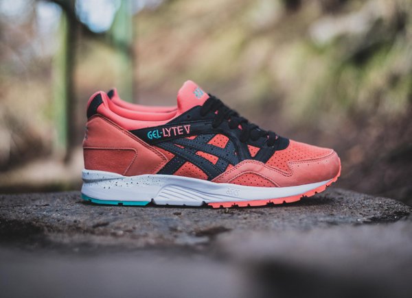 Asics Gel Lyte V Miami Coral Black (1)