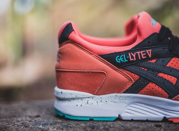 Asics Gel Lyte V Miami Coral Black (2)