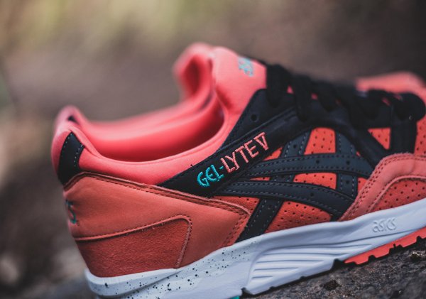 Asics Gel Lyte V Miami Coral Black (3)