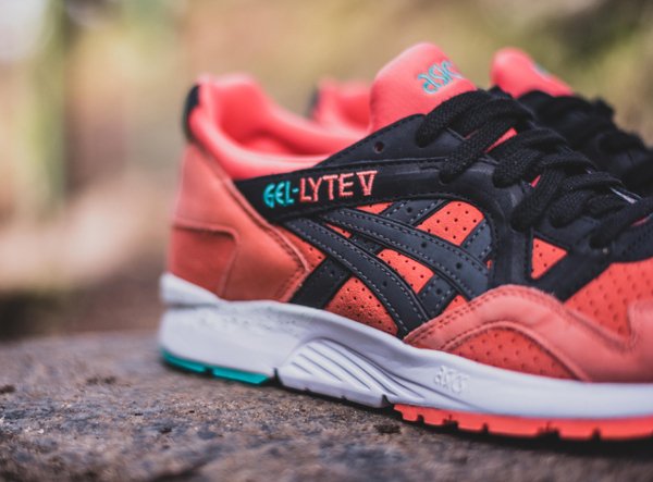 Asics Gel Lyte V Miami Coral Black (8)