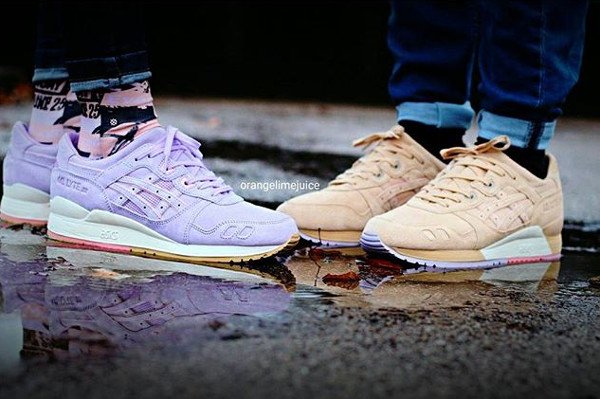 Clot x Asics Gel Lyte 3 Sand and Lavender