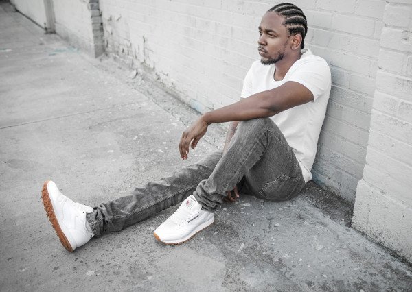 Kendrick Lamar x Reebok Classic Leather OG White Gum Sole 2016 pas cher (1)