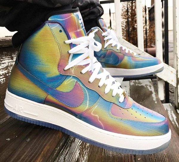 Nike Air Force 1 High ID Northen Lights - @gb_the_time_traveler