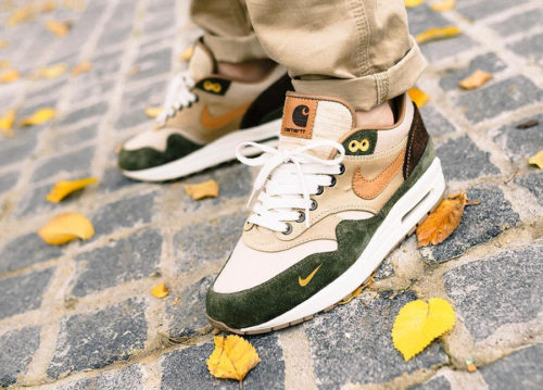 nike air max 1 duck canvas carhartt