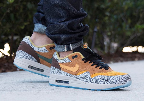 Nike Air Max 1 PRM Atmos Safari Flax 2016 QS pas cher (1)