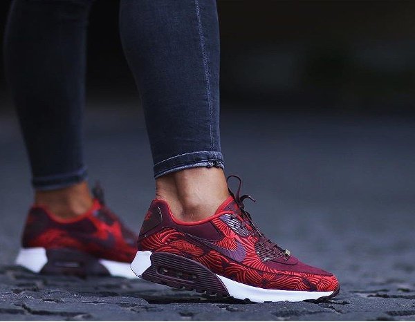 Nike Air Max 90 Ultra LOTC Shanghai Maroon Red QS pas cher (7)