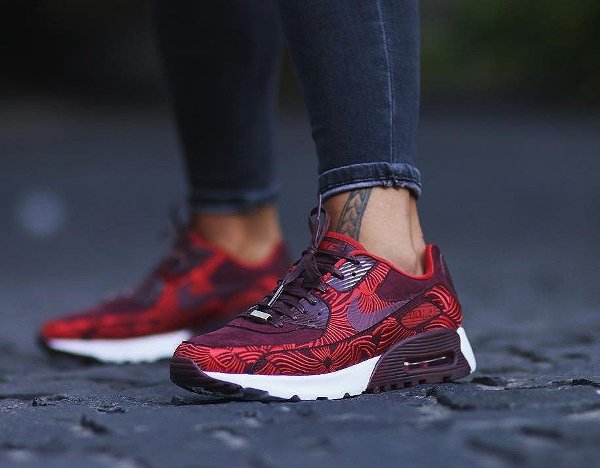 Nike Air Max 90 Ultra LOTC Shanghai Maroon Red QS pas cher (8)