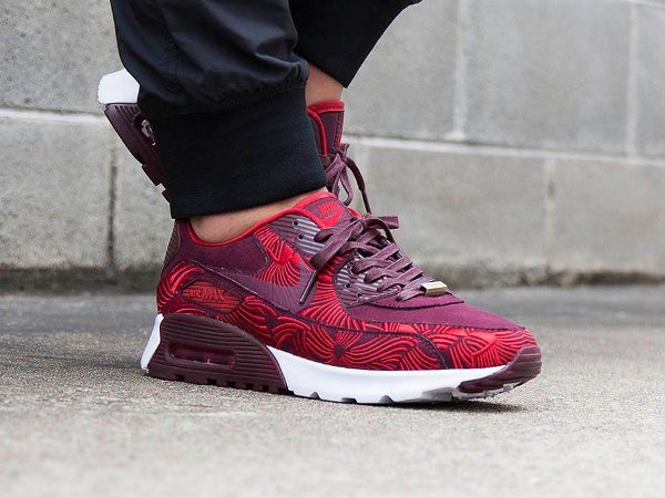 Nike Air Max 90 Ultra LOTC Shanghai Maroon Red QS pas cher (9)