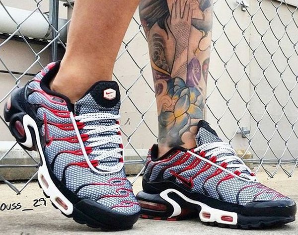 Nike Air Max Plus TN Black White Challenge Red - @ouss_29