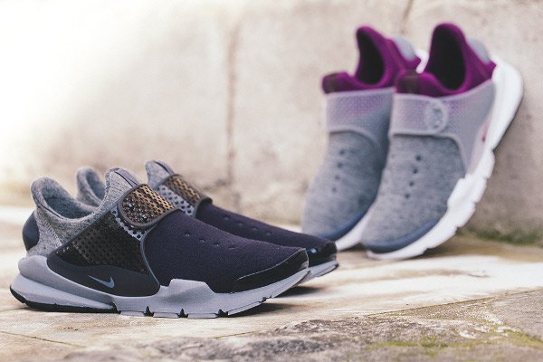 NikeLab Sock Dart Tech Fleece Black Cool Grey (1)