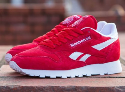 reebok classic red and black