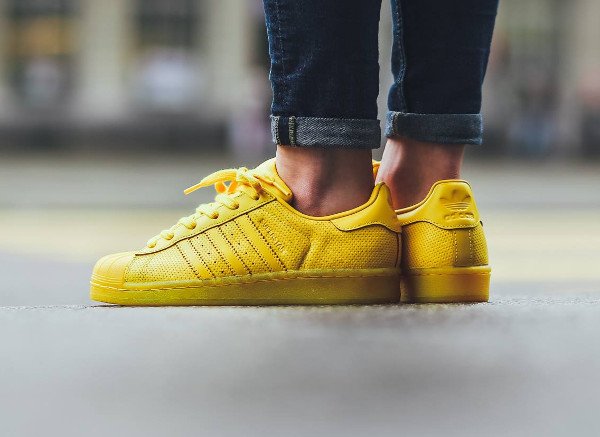 adidas superstar femme jaune