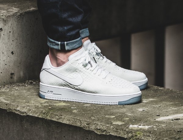 acheter Nike Air Force 1 Flyknit Low White Ice pas cher (2)