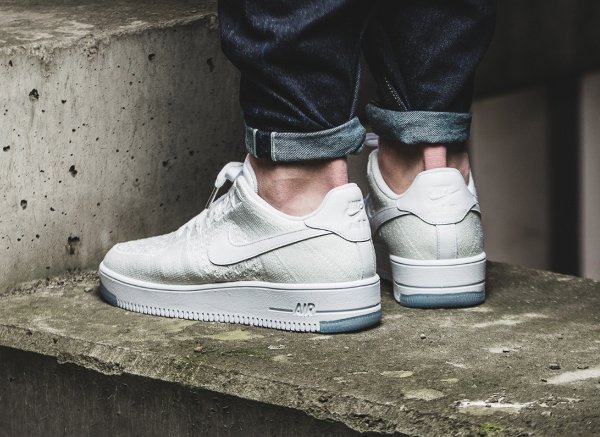 acheter Nike Air Force 1 Flyknit Low White Ice pas cher (3)