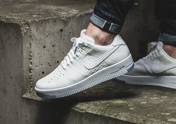 acheter Nike Air Force 1 Flyknit Low White Ice pas cher (4)