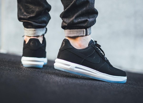 acheter Nike Lunar Force 1 '14 Low Suede Black Ice pas cher (2)