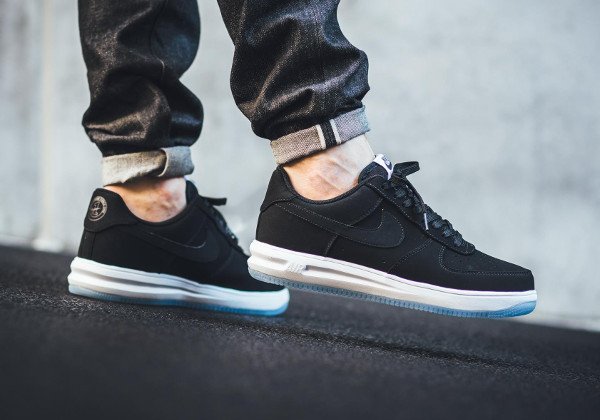 acheter Nike Lunar Force 1 '14 Low Suede Black Ice pas cher (3)