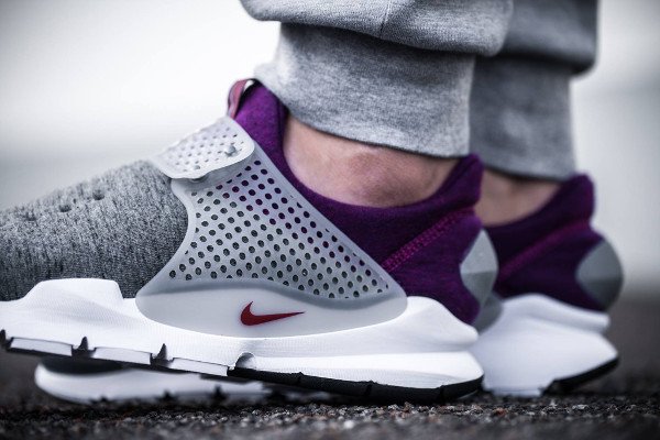 acheter Nike Sock Dart Tech Fleece Grey Heather Mulberry pas cher (2)