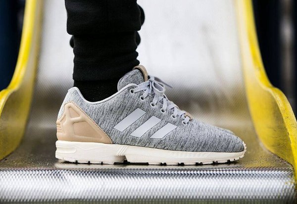 basket Adidas ZX Flux Fleece Solid Grey Pale Nude pas cher (1)