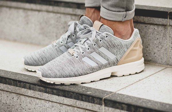 basket Adidas ZX Flux Fleece Solid Grey Pale Nude pas cher (3)