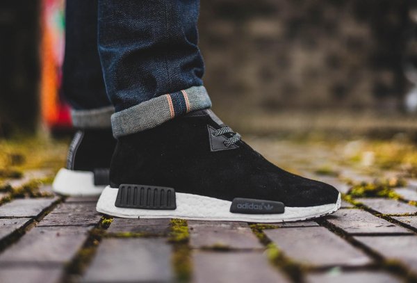 chaussure Adidas NMD C1 Chukka Boost Suede Core Black pas cher (2)